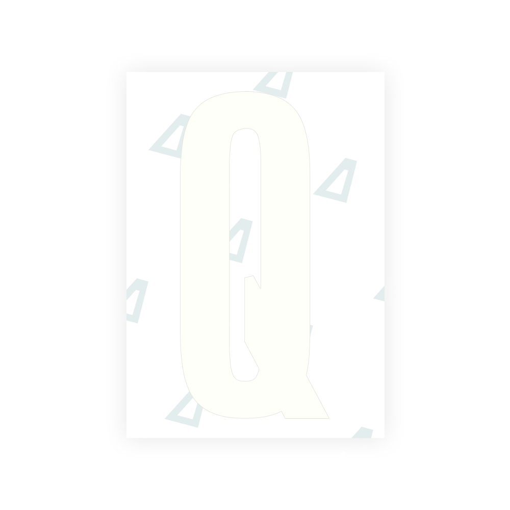 Alite Nanofilm for US (Wyoming 2008) license plates - Symbol "Q"