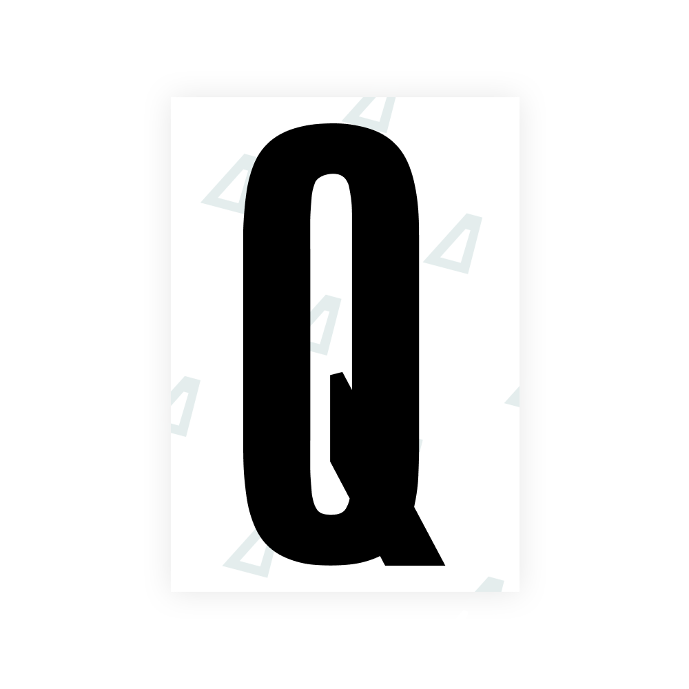 Alite Nanofilm for US (Wyoming 2008) license plates - Symbol "Q"