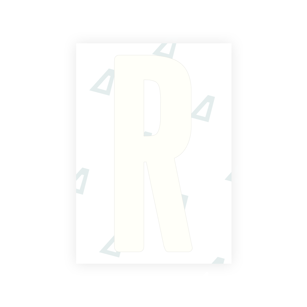 Alite Nanofilm for US (Wyoming 2008) license plates - Symbol "R"