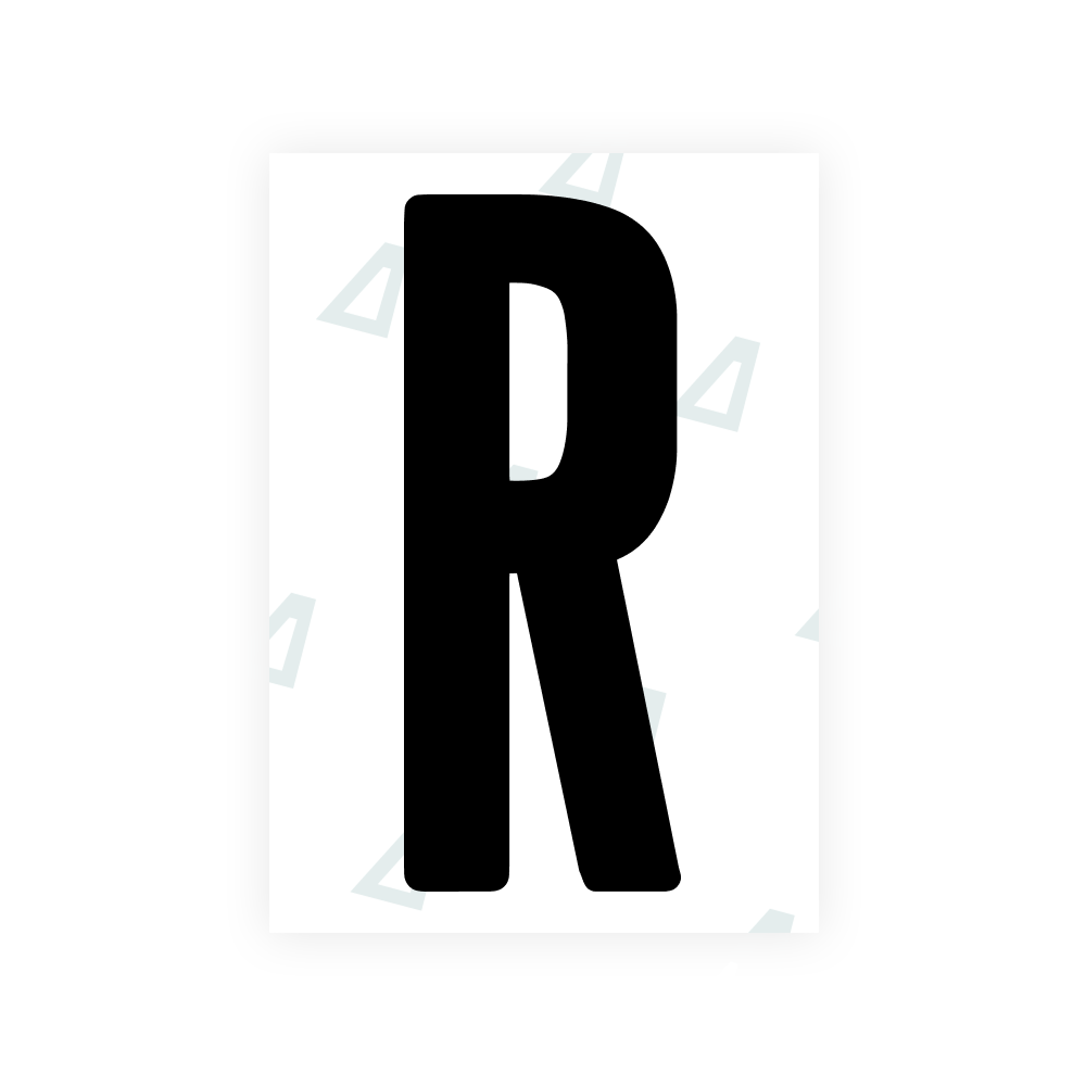 Alite Nanofilm for US (Wyoming 2008) license plates - Symbol "R"