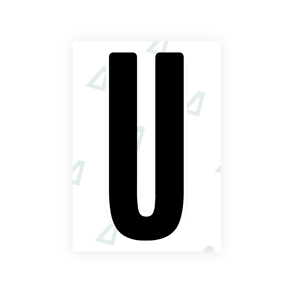 Alite Nanofilm for US (Wyoming 2008) license plates - Symbol "U"