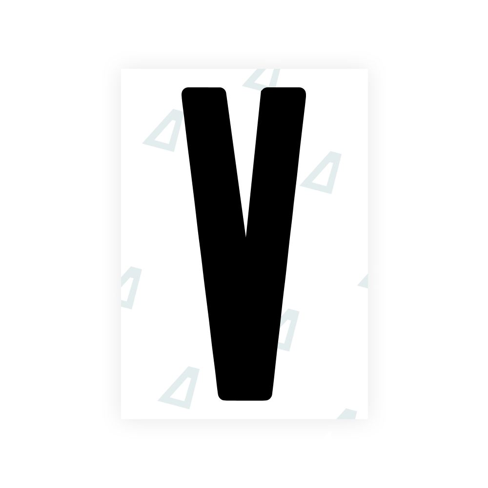 Alite Nanofilm for US (Wyoming 2008) license plates - Symbol "V"