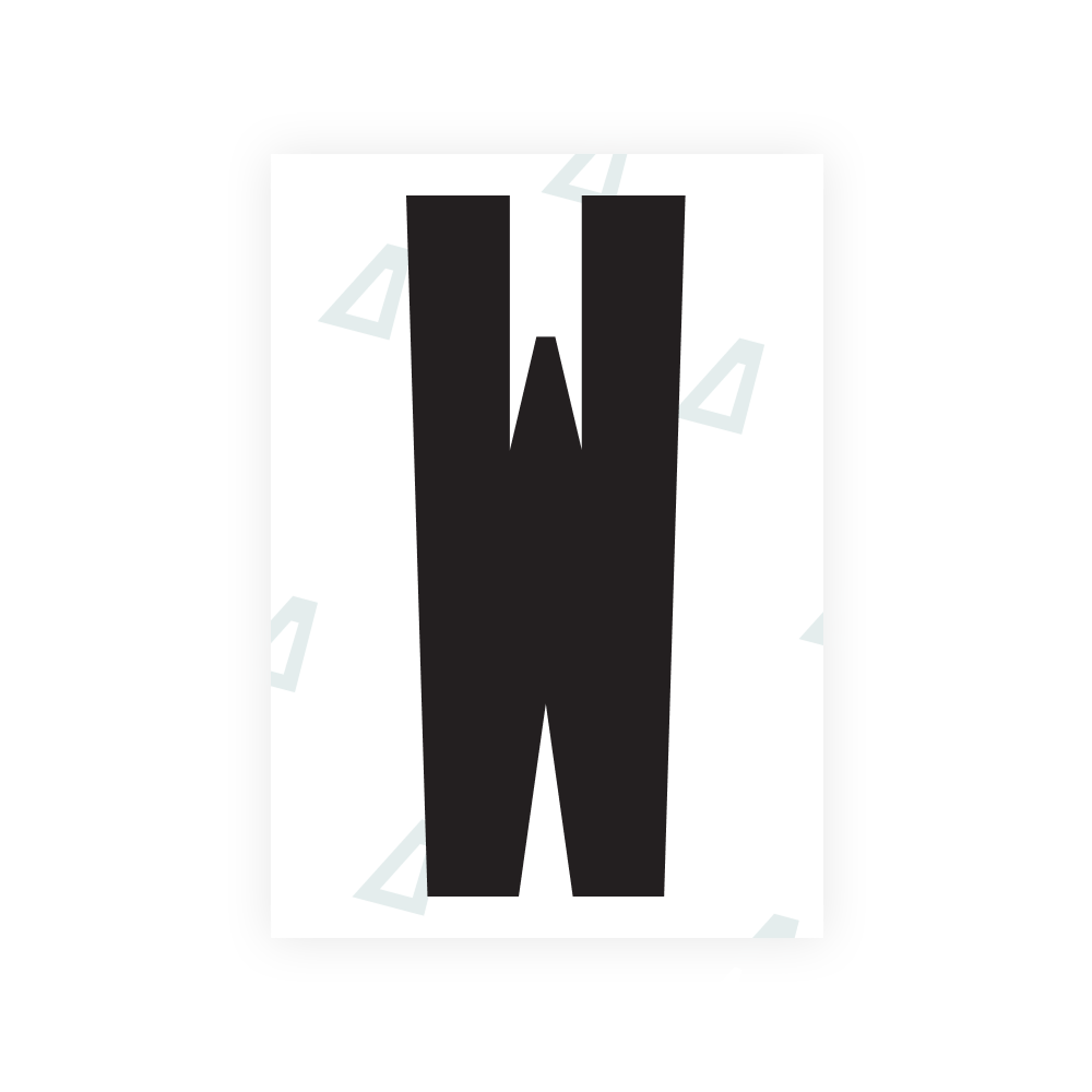 Alite Nanofilm for US (Wyoming 2008) license plates - Symbol "W"