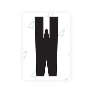 Alite Nanofilm for US (Wyoming 2008) license plates - Symbol "W"