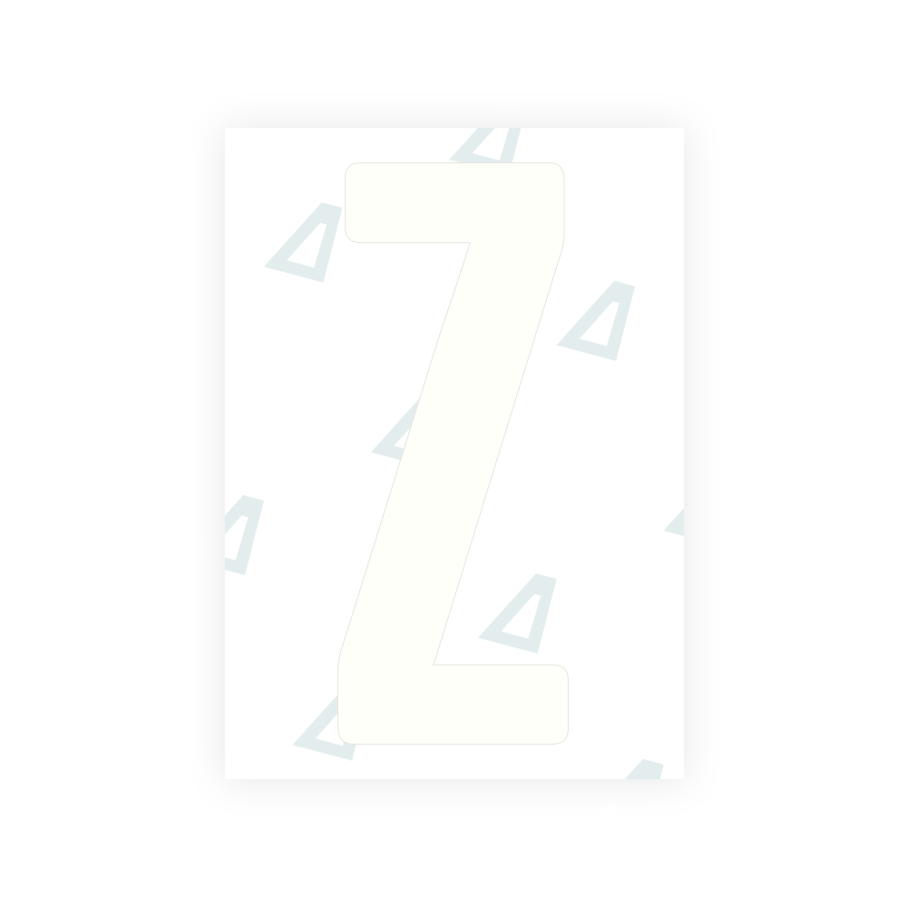 Alite Nanofilm for US (Wyoming 2008) license plates - Symbol "Z"