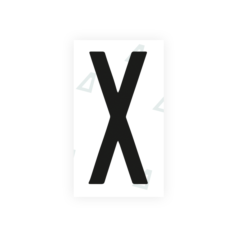 Alite Nanofilm for Mexico license plates - Symbol "X" - Alite