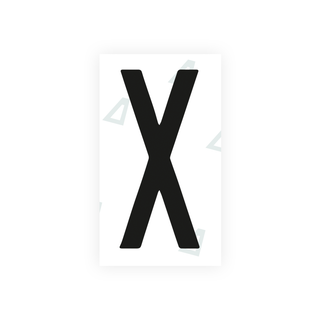 Alite Nanofilm for Mexico license plates - Symbol "X" - Alite
