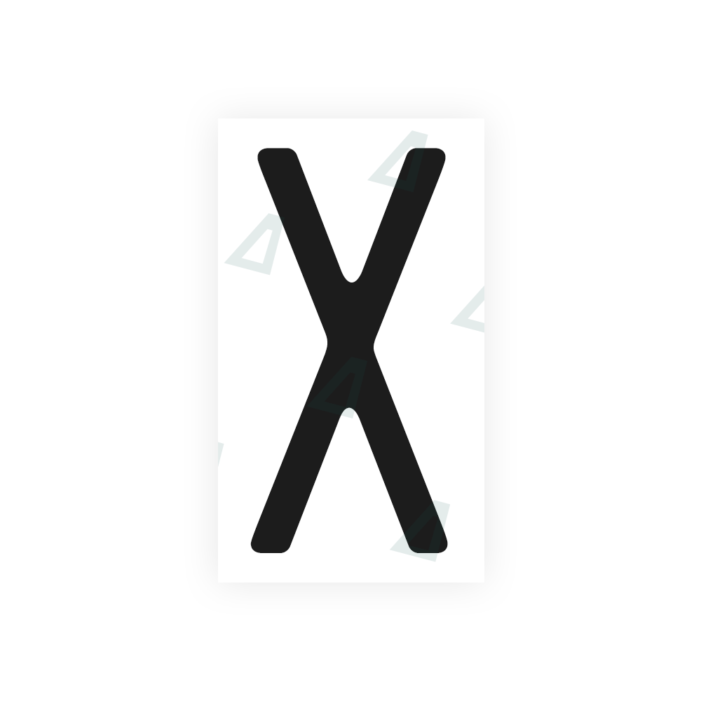 Alite Nanofilm for US (Massachusetts) license plates - Symbol "X" - Alite