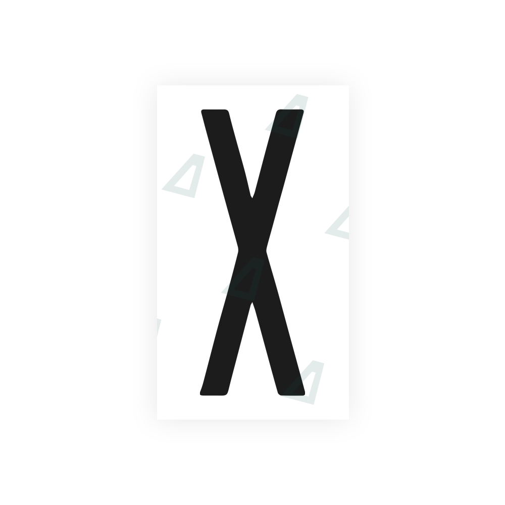 Alite Nanofilm for US (New York 1986) license plates - Symbol "X" - Alite