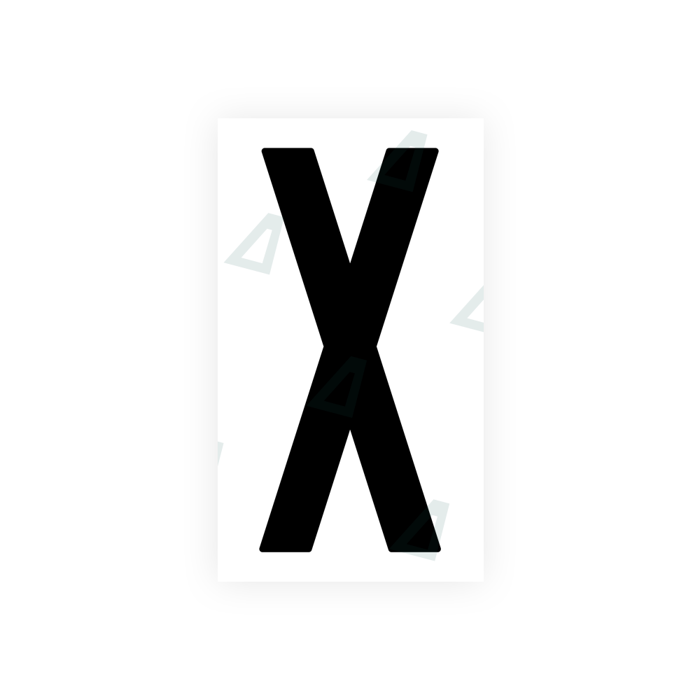 Alite Nanofilm for US (New Jersey - Flat) license plates - Symbol "X" - Alite