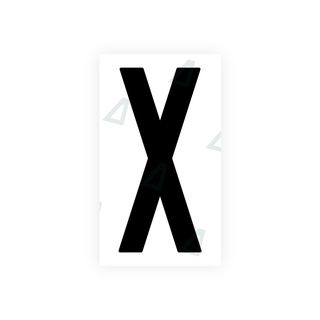 Alite Nanofilm for US (New Jersey - Flat) license plates - Symbol "X" - Alite
