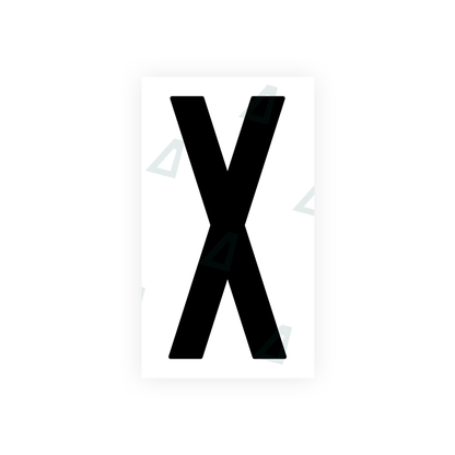 Alite Nanofilm for US (New Jersey - Flat) license plates - Symbol "X" - Alite