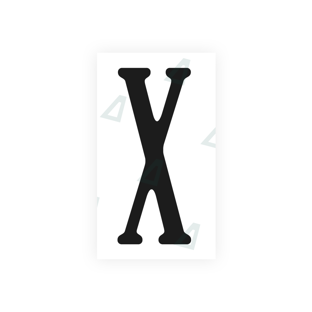 Alite Nanofilm for US (Virginia) license plates - Symbol "X" - Alite