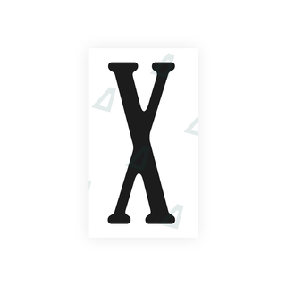 Alite Nanofilm for US (Virginia) license plates - Symbol "X" - Alite
