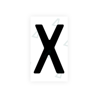 Alite Nanofilm for Uzbekistan number plates - Symbol "X" - Alite