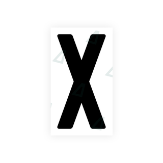 Alite Nanofilm for India license plates - Symbol "X" - Alite