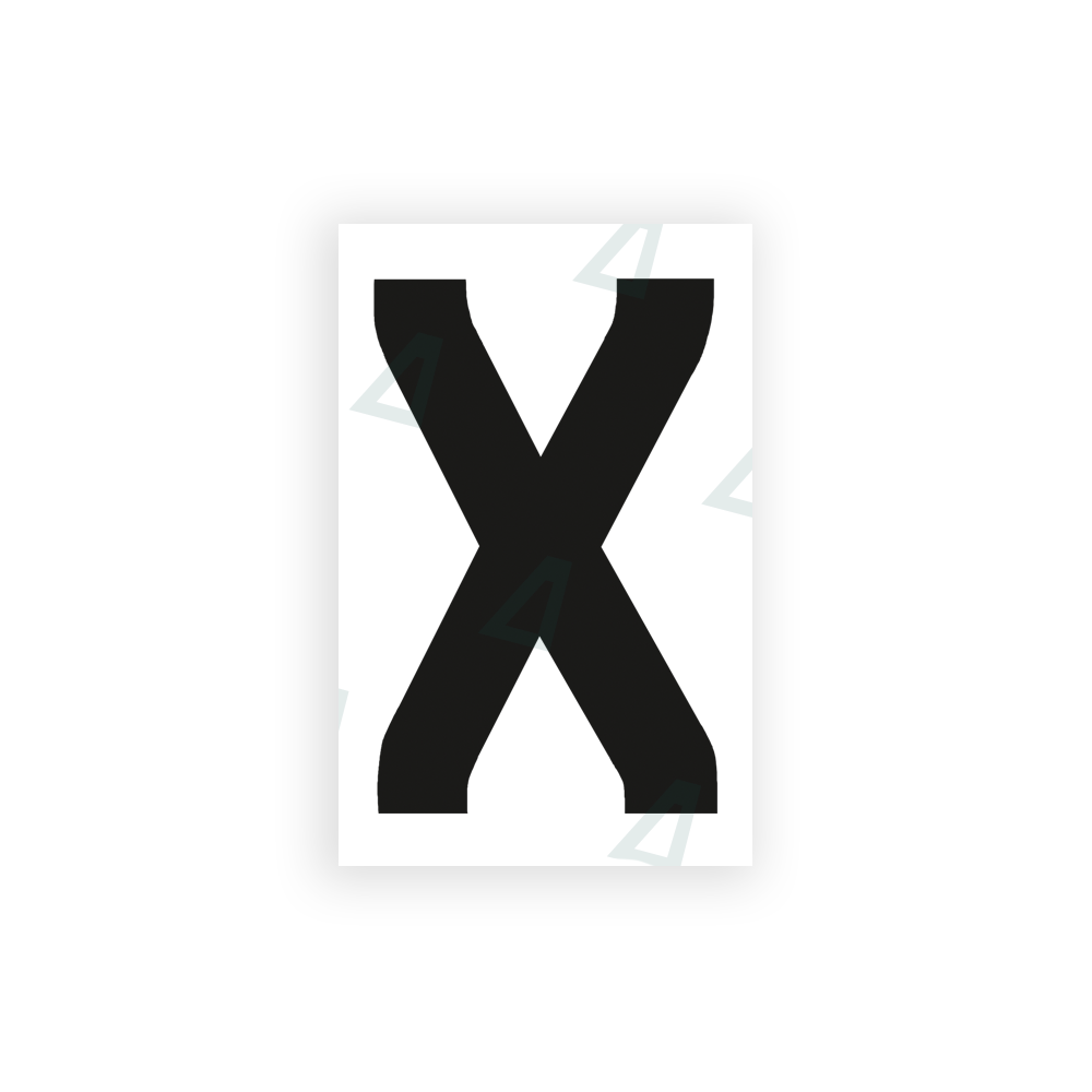 Alite Nanofilm for United Kingdom license plates - Symbol "X" - Alite