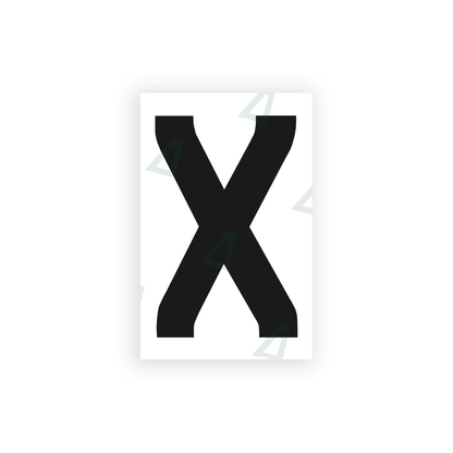 Alite Nanofilm for United Kingdom license plates - Symbol "X" - Alite