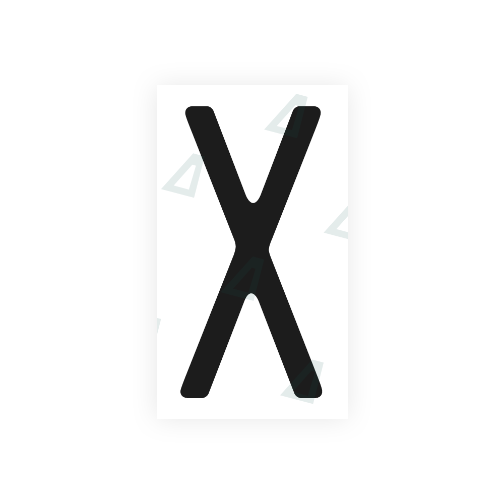 Alite Nanofilm for US (Missouri) license plates - Symbol "X" - Alite