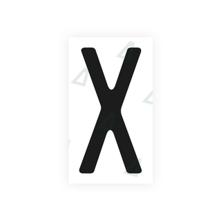 Alite Nanofilm for US (California) license plates - Symbol "X" - Alite