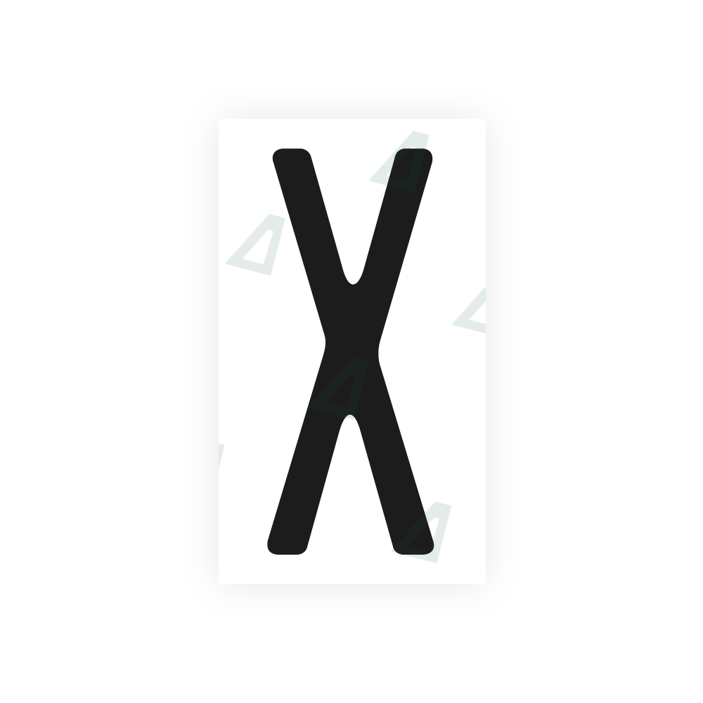 Alite Nanofilm for CA (Ontario) license plates - Symbol "X" - Alite