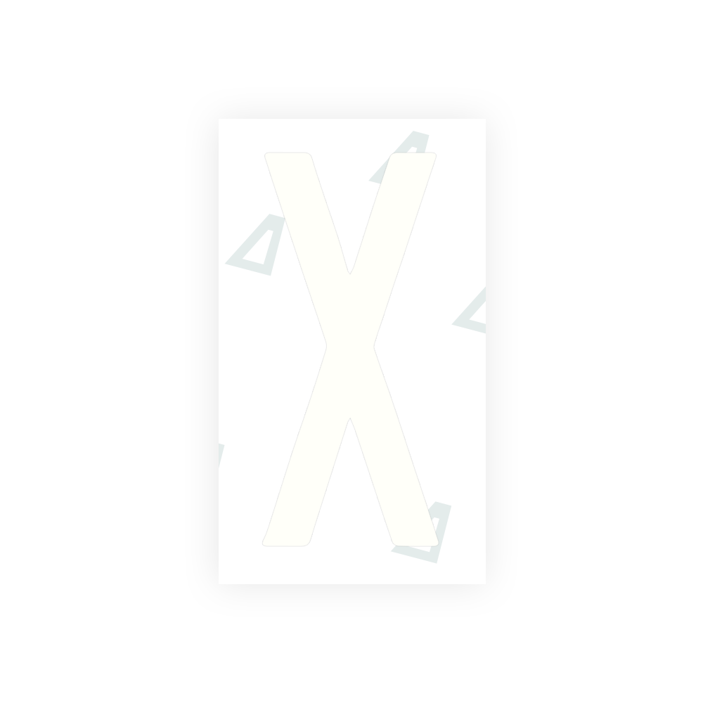 Alite Nanofilm for Mexico license plates - Symbol "X" - Alite