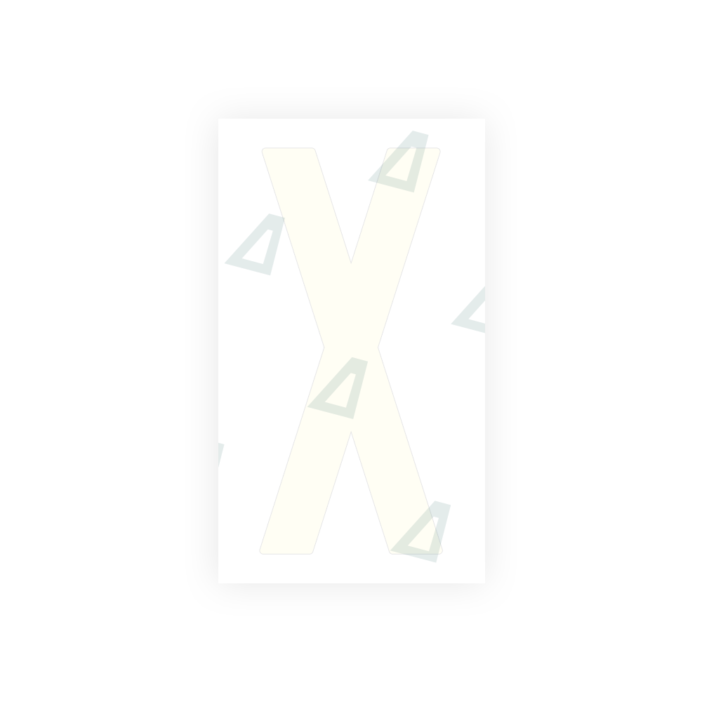 Alite Nanofilm for US (New Jersey) Moto license plates - Symbol "X" - Alite