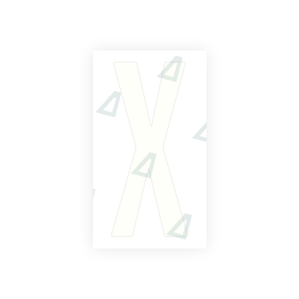 Alite Nanofilm for US (Ohio 2021) license plates - Symbol "X" - Alite