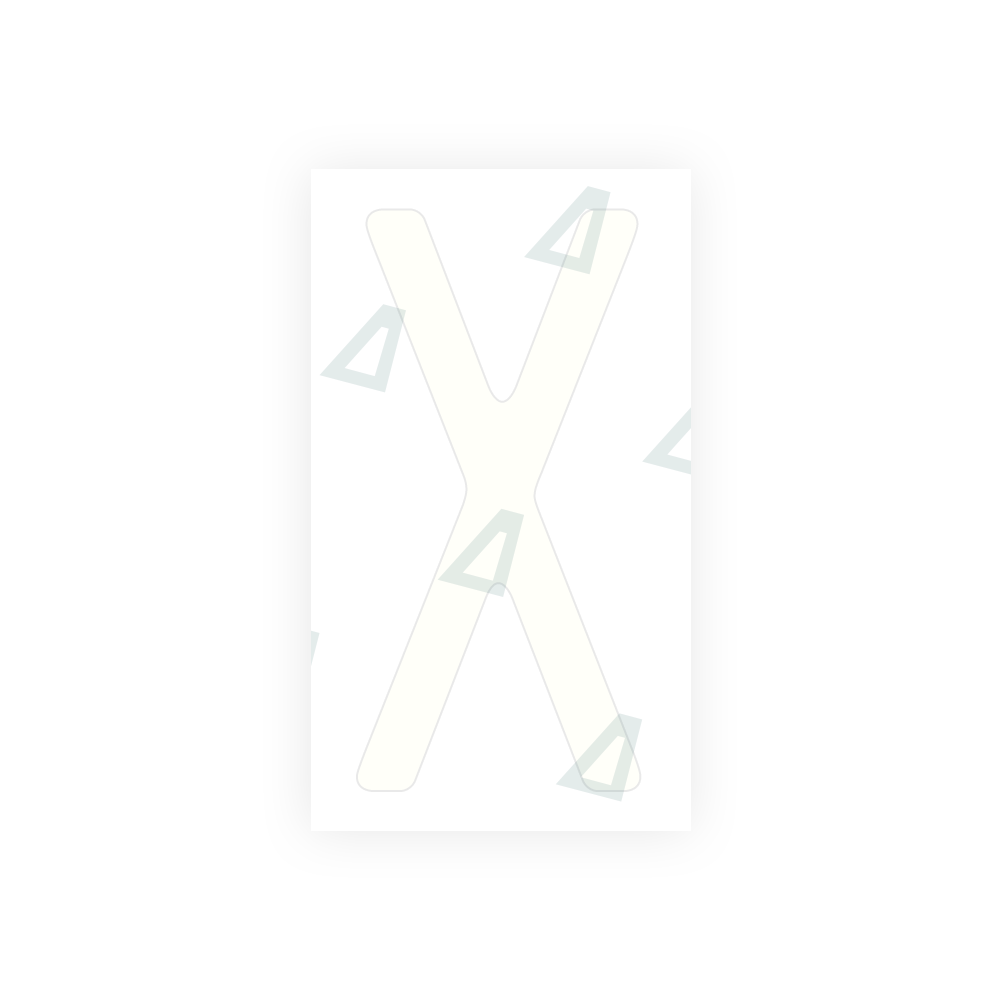 Alite Nanofilm for US (Missouri) license plates - Symbol "X" - Alite