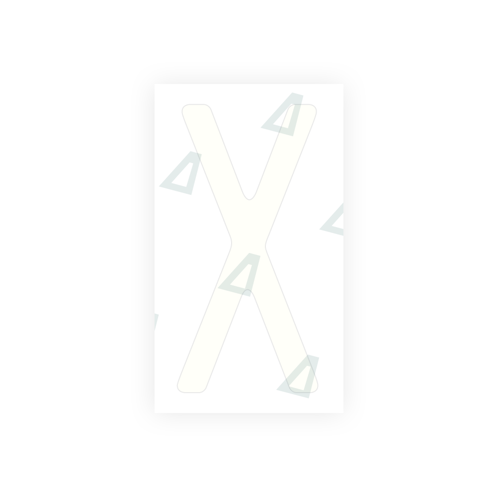 Alite Nanofilm for US (Massachusetts) license plates - Symbol "X" - Alite
