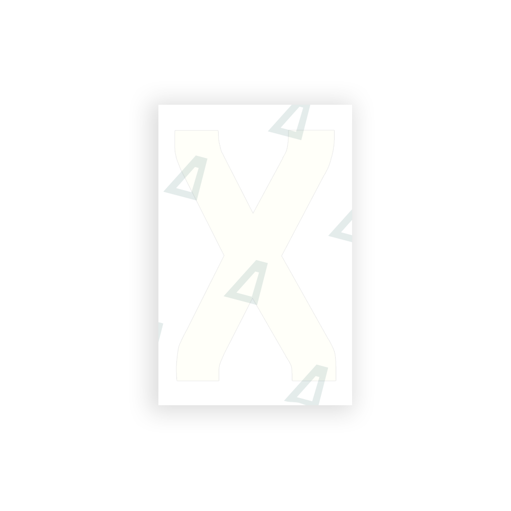 Alite Nanofilm for United Kingdom license plates - Symbol "X" - Alite