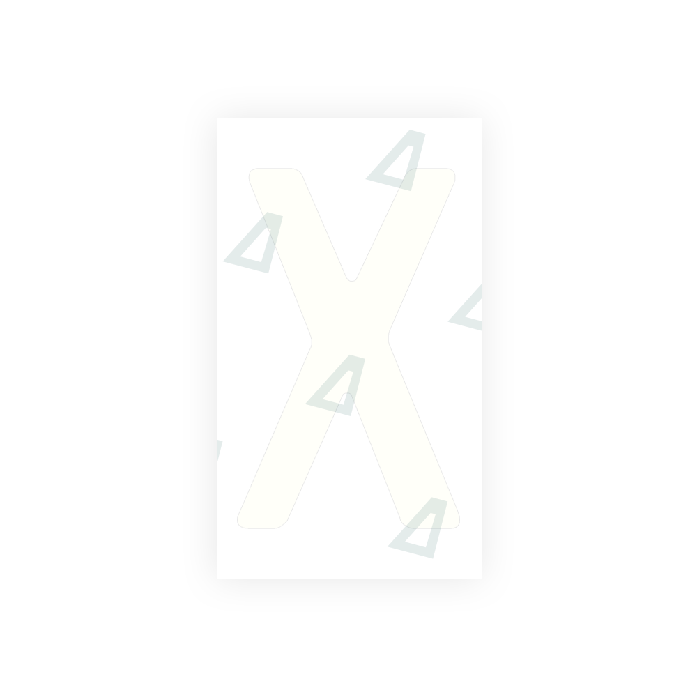 Alite Nanofilm for Uruguay license plates - Symbol "X" - Alite