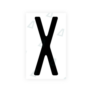Alite Nanofilm for US (New Jersey - Embossed) license plates - Symbol "X" - Alite