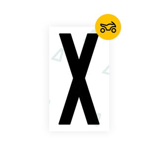 Alite Nanofilm for US (New Jersey) Moto license plates - Symbol "X" - Alite