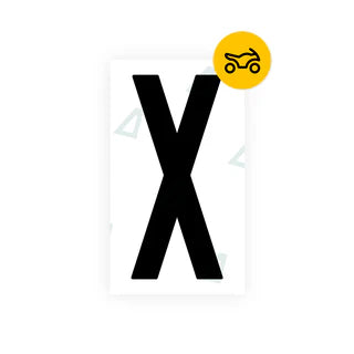 Alite Nanofilm for US (Oklahoma) Moto license plates - Symbol "X" - Alite