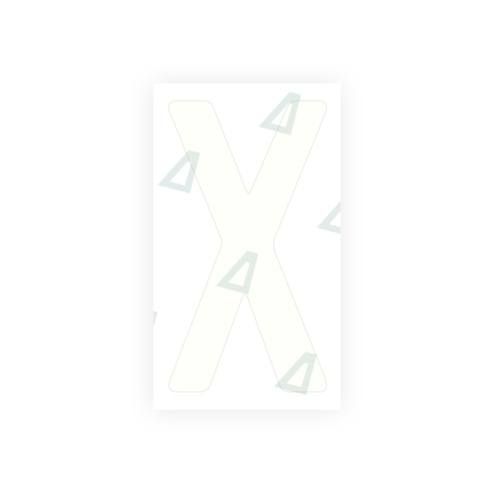 Alite Nanofilm for Germany (standard) license plates - Symbol "X" - Alite