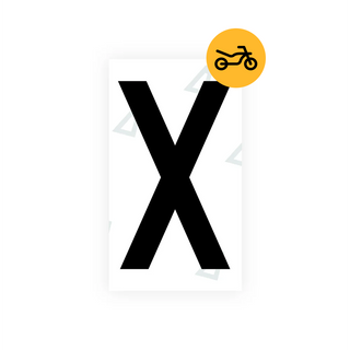 Alite Nanofilm for Greece moto license plates - Symbol "X" - Alite