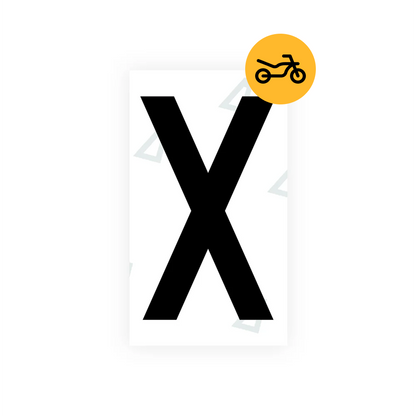 Alite Nanofilm for Greece moto license plates - Symbol "X" - Alite