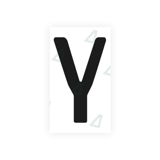 Alite Nanofilm for Uruguay license plates - Symbol "Y" - Alite