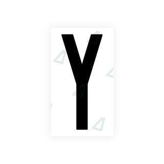 Alite Nanofilm for US (New Jersey - Flat) license plates - Symbol "Y" - Alite