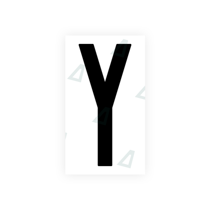 Alite Nanofilm for US (New Jersey - Flat) license plates - Symbol "Y" - Alite