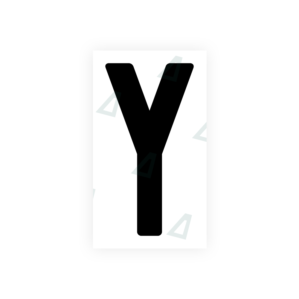 Alite Nanofilm for India license plates - Symbol "Y" - Alite
