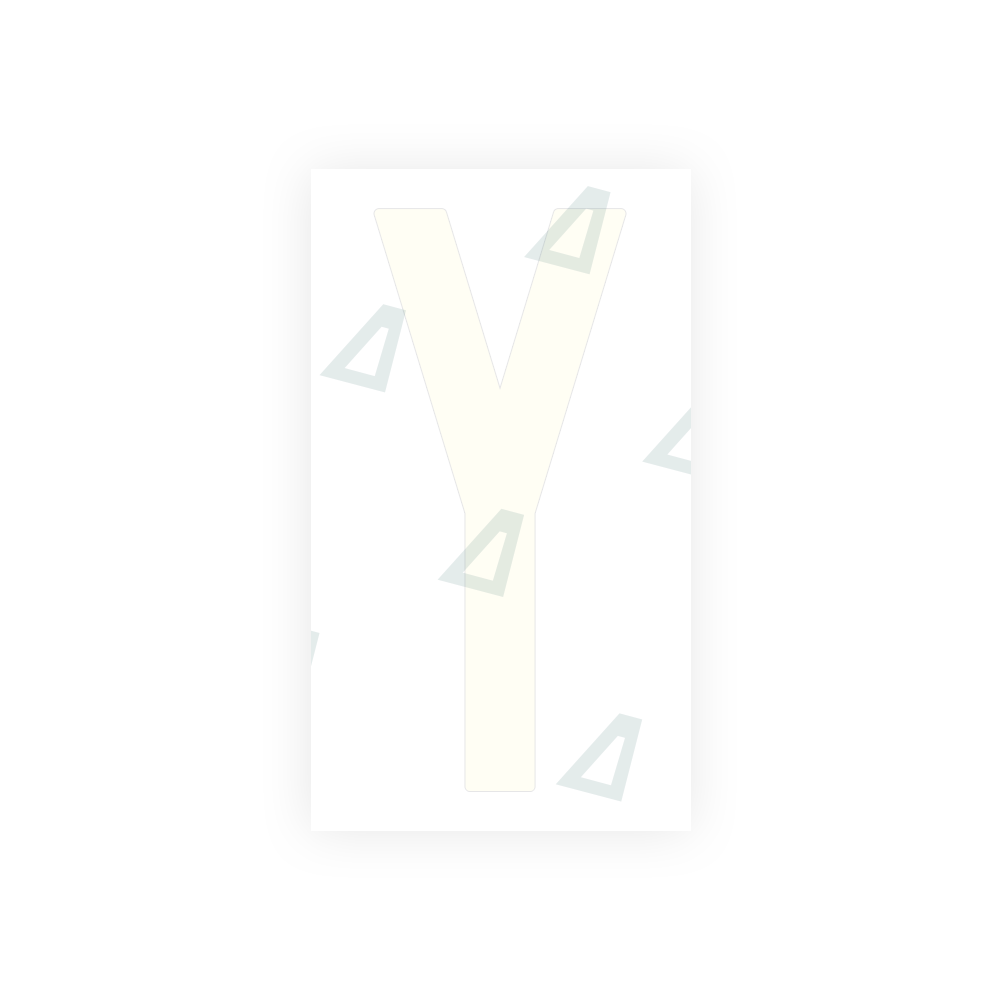 Alite Nanofilm for US (New Jersey) Moto license plates - Symbol "Y" - Alite