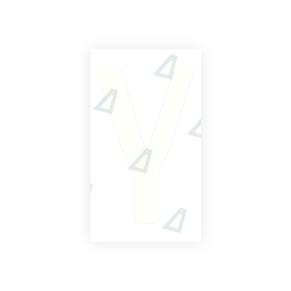 Alite Nanofilm for Uruguay license plates - Symbol "Y" - Alite