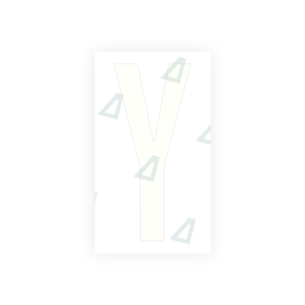 Alite Nanofilm for US (Ohio 2021) license plates - Symbol "Y" - Alite