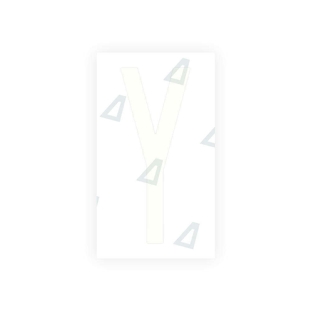 Alite Nanofilm for US (New York 1986) license plates - Symbol "Y" - Alite
