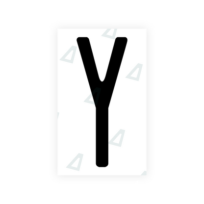 Alite Nanofilm for US (New Jersey - Embossed) license plates - Symbol "Y" - Alite