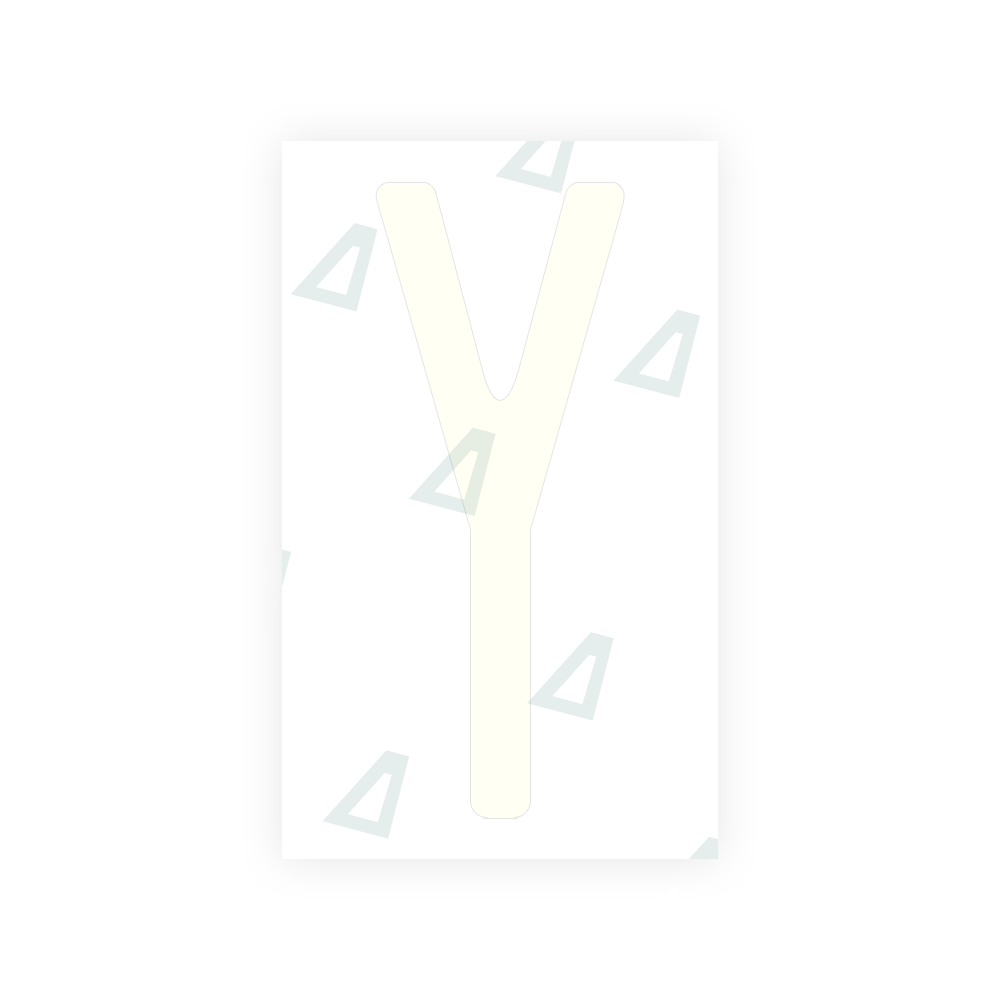 Alite Nanofilm for US (New Jersey - Embossed) license plates - Symbol "Y" - Alite