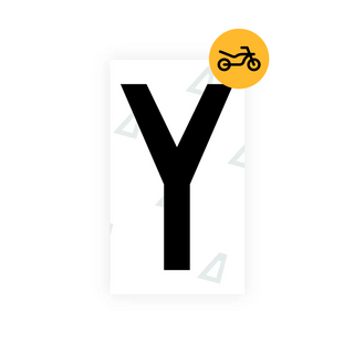 Alite Nanofilm for Greece moto license plates - Symbol "Y" - Alite