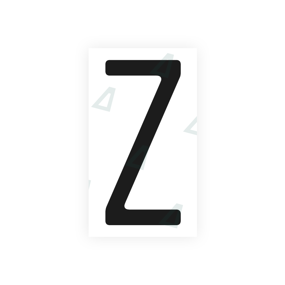 Alite Nanofilm for US (Missouri) license plates - Symbol "Z" - Alite